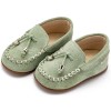 BabyWalker Βαπτιστικά παπούτσια Καστόρινο δετό loafer Μέντα PRI.2121